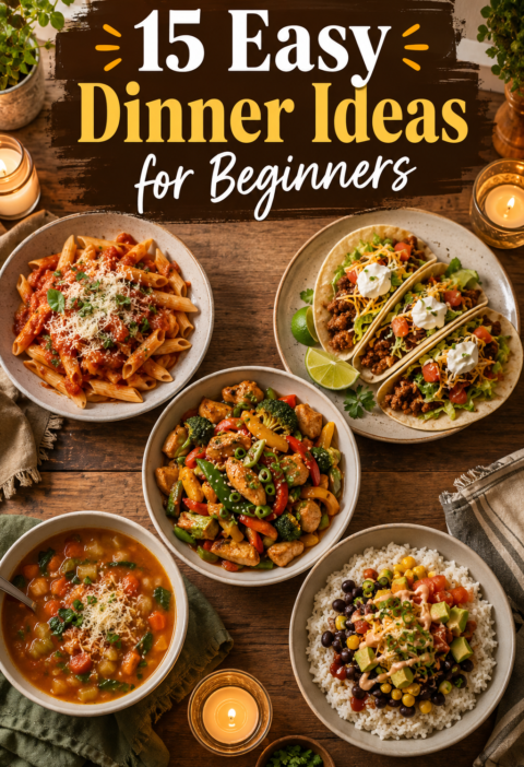 15 Easy Dinner Ideas for Beginners